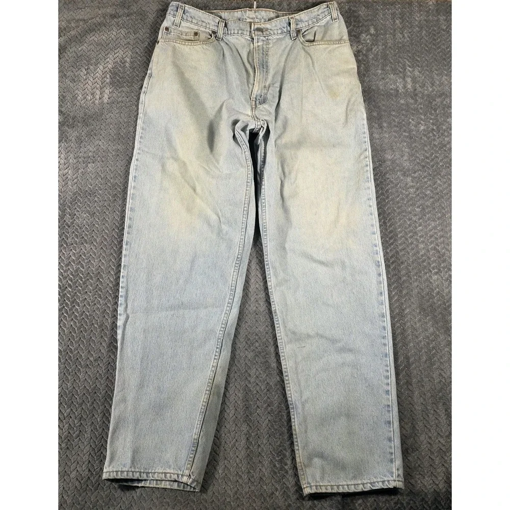 Vintage Y2K Levi's 560 Jeans Men 38x34 Fits 36x33 Light Wash USA Loose Tapered